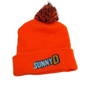 Sunny D Beanie Cap Orange One Size